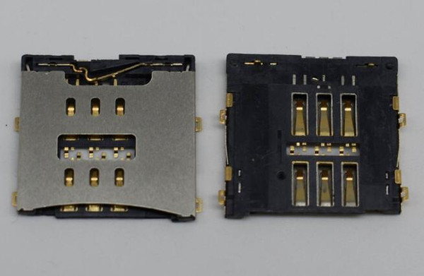 SIM card reader tray slot connector for iPhone 7 7 plus cell phone sim card adapters.