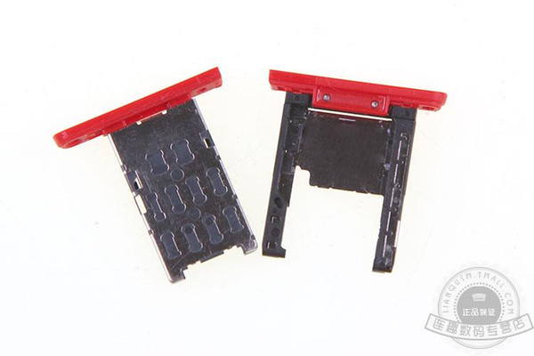 Wholesale-100% Original SIM Card Tray Slot for Nokia Lumia 1520 Micro SD Memory Nano Card Tray Slot Holder Metal Replacement Spare Parts