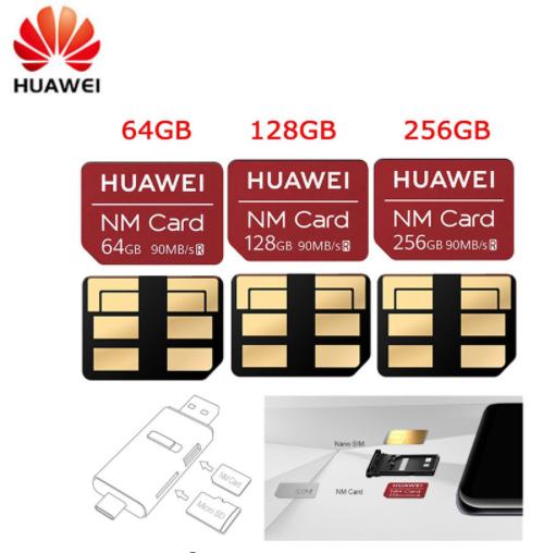 For Huawei NM Card 100% Original 64GB/128GB/256GB for Mate20 Pro X P30 USB3.1 Gen 1 Nano Memory Card Reader