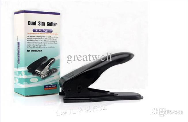 Unviersal Dual Micro Sim Cutter 3 in 1 Micro Sim Cut Tool Convenient for Nano Card Cutter DIY for iPhone 6 6s 7 Plus