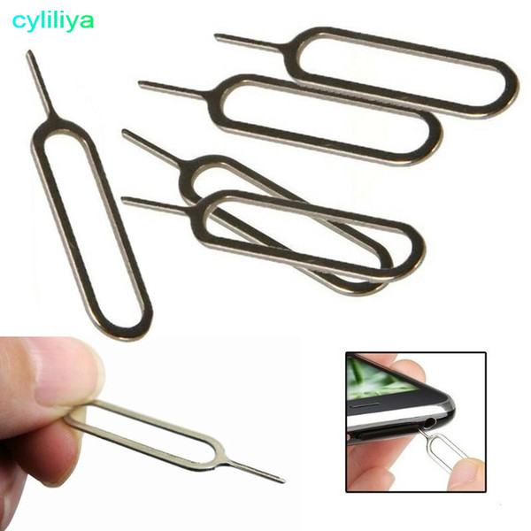 10000pcs/lot New Sim Card Needle For Apple IPhone 7 6 6S PLUS 5 4 /4S IPad Cell Phone Tool Tray Holder Eject Pin metal