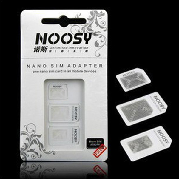 Noosy Micro SIM Adapter 4 in 1 Nano Sim Card Adapters Pin for iPhone Samsung Sony HTC Cell Phone