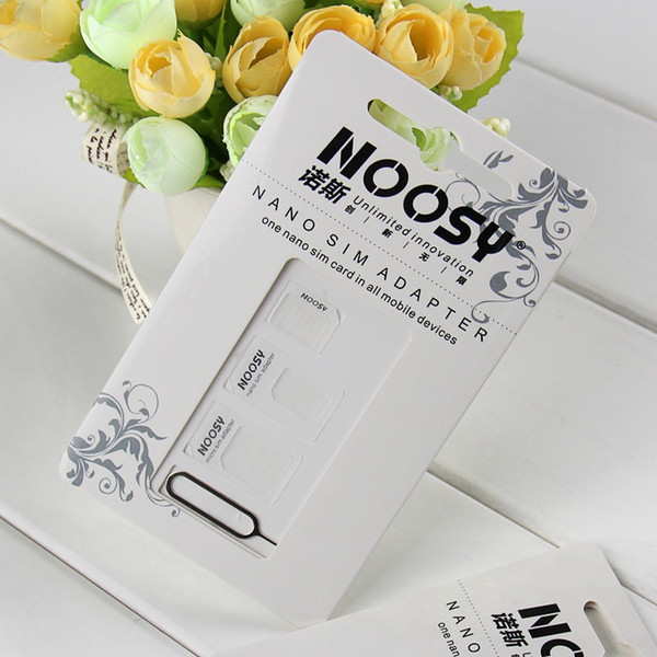 New Hot Sale 4 In 1 Nano SIM card to Micro SIM Nano Micro to mini sim adapter for iphone samsung sim card adapter 100pcs/lot