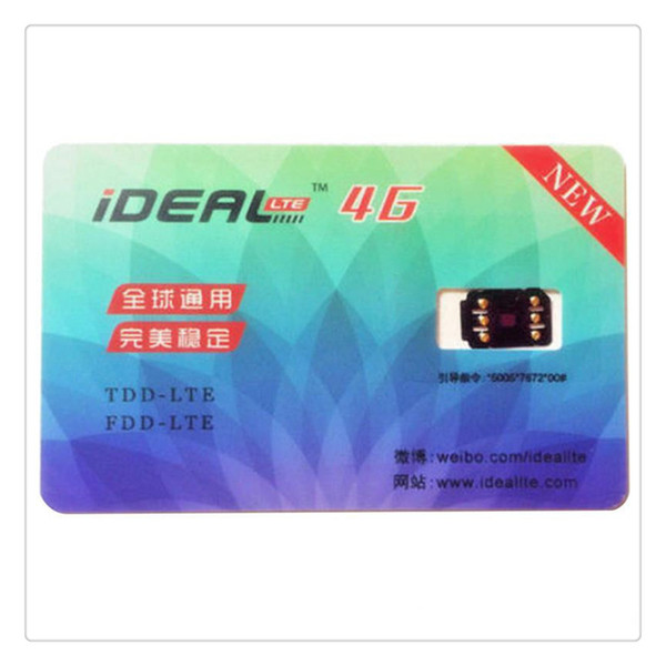GSM 4G Unlock Sim Card 5 LTE iOS 10.3.2 Plug and Play for iPhone 7 6S 6 Plus Free DHL