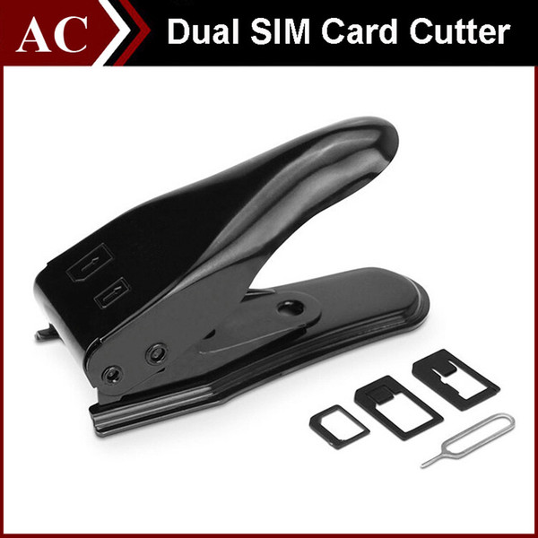 Dual SIM Card Cutter Maker 5 In 1 Standard Micro Nano Adapter + Eject Pin For iPhone 5S 6 6S Plus Samsung Galaxy HTC Best Quality free DHL