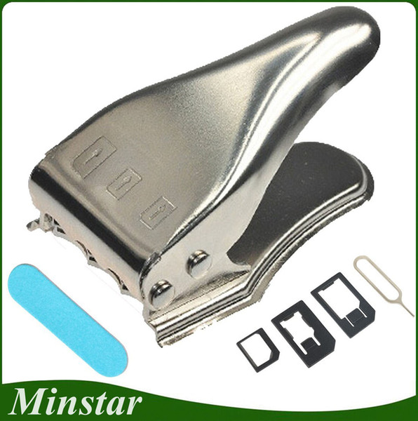 Cheap Wholesale 3 in 1 Sim Card Cutter for Micro SIM Card Nano Card with 3 Adapters