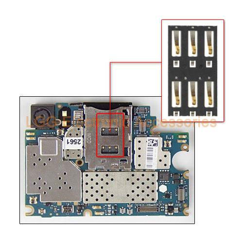 Wholesale-OEM New For Xiaomi 3 M3 Mi3 Mi 3 SIM Card Reader Connector Junctor Replacement Parts Free Tracking No. 2pcs/lot