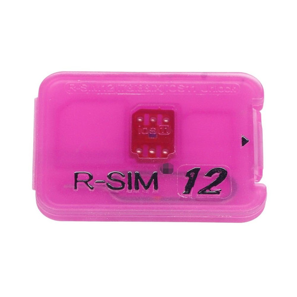 R-SIM12 Pour for iPhoneX/8/8p7/6/6s/5 IOS11.x 10.x 4G Nano Unlock Cloud rsim Card HG