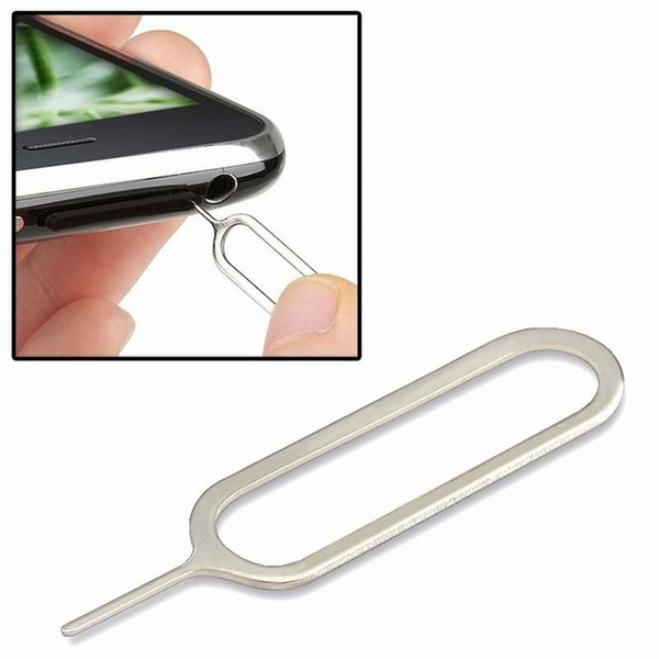 100PCS Metal Sim Card Tray Removal Eject Pin Key Tool Needle For iphone 4 5 6s 7 Plus iPad samsung Galaxy S7 edge Huawei P9 Lite