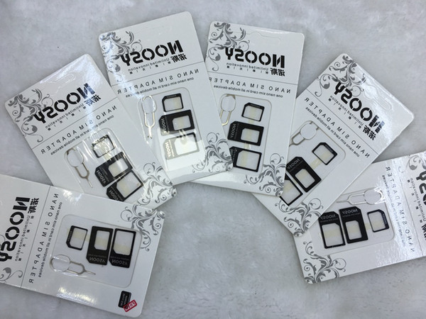 NOOSY Nano Sim & Micro Sim Card & Standard Sim Card Adapter Convertion Converter Nano For Iphone 6 Plus All Mobile