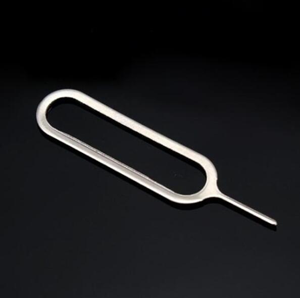 cheapest New Sim Card Needle For Apple IPhone 5 4 /4S 3GS IPad 2 Cell Phone Tool Tray Holder Eject Pin metal 10000pcs/carton