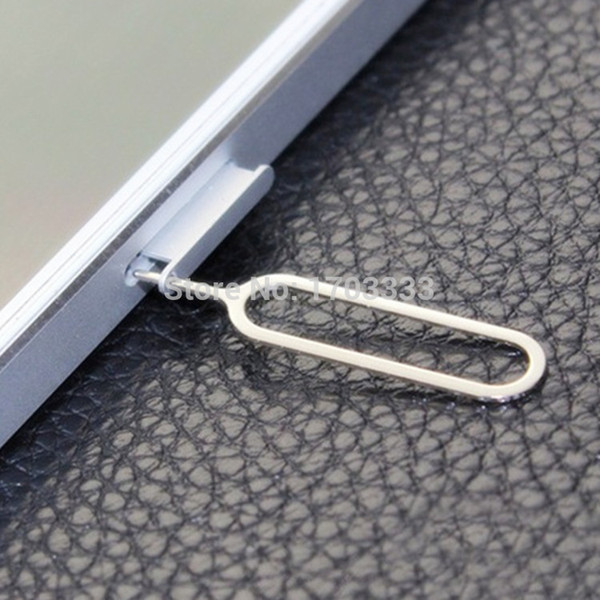 Wholesale Metal SIM Card Pin Eject Pin Tool for iphone 7 6s 5 plus 4.7 3G 3GS 4 4S 5 5S Free Shipping
