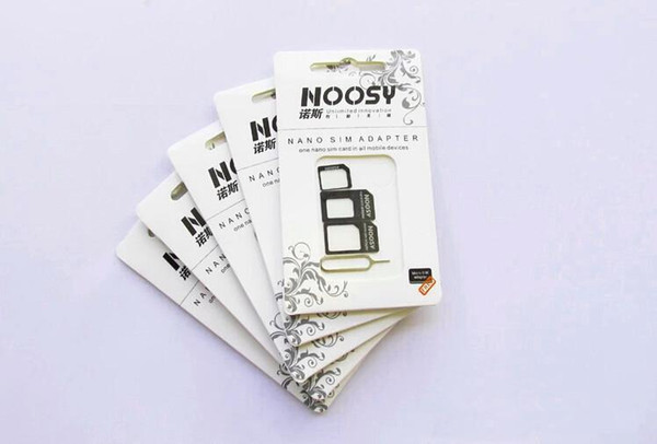 NOOSY Nano & Micro & Standard Sim Card Convertion Converter Nano Sim Adapter Micro Card For Iphone 6 Plus All Mobile Devices S10