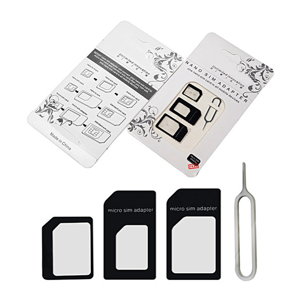 Nano Micro Standard Sim Card Convertion Converter Nano Sim Adapter Micro sim Card For Iphone 6 Plus All Mobile Devices
