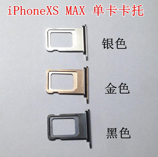 wholesale For Iphone X XS MAX XR Sim Card Tray single Sim Tray Holder Repair Parts