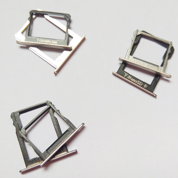 1 set SIM+SD Card Tray Holder Slot For Huawei Ascend P8 Sim SD Card Reader Replacement Parts