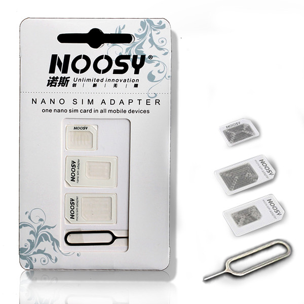 Phone Accessorie Nossy Nossy4 IN 1 Pack Nano To Micro & Standard Sim Card Adapter For Mobile Phone