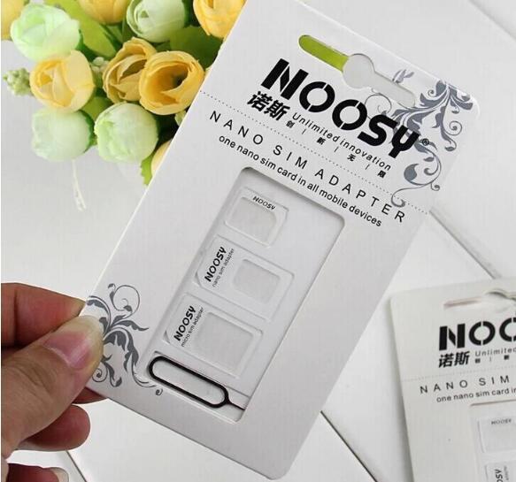 NOOSY Nano Sim & Micro Sim & Standard Convertion Converter Nano Sim Adapter Micro simCard For Iphone 6 Plus All Mobile Devices samsung