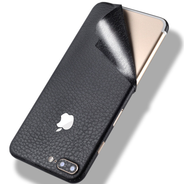 Simulation Leather Sticker Cover for iPhone XS Max XR X 8/7/6 Plus Shell Protective Ultra-thin PVC