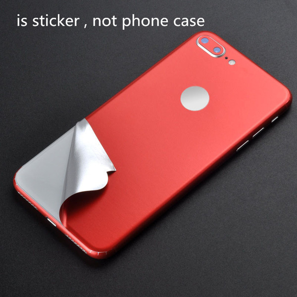 Luxury Film Wrap Decal Skin Case Cover PVC Sticker For iPhone 6 6S 7 8 Plus X Red/Gold/Blue/Black/Purple/Green/Orange/Rose Red