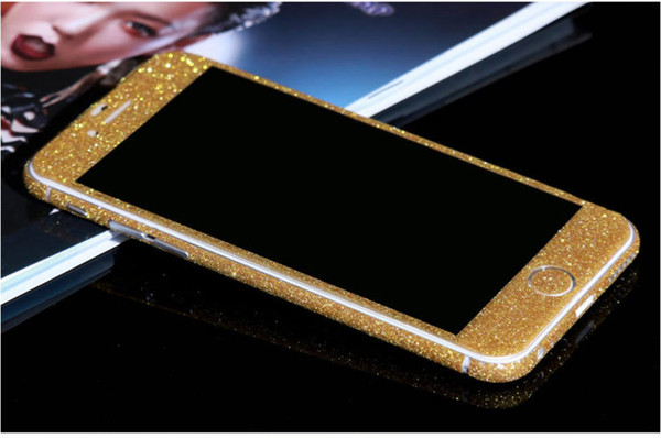 Full Body Shiny Glitter Bling Diamond Film Matte Skin Sticker For iphone7 7plus 5S SE 6S i6 plus S6 Samsung S7 EDGE S6 NOTE5 4