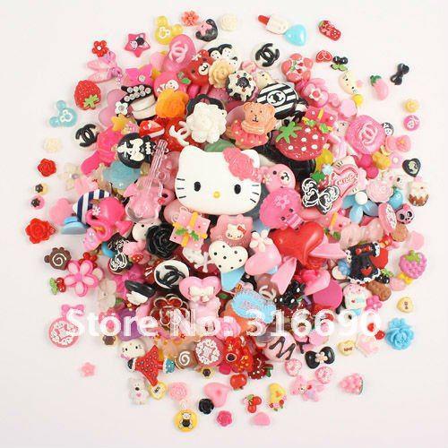 Wholesale-free shipping mixed resin gift bag plane decorate mobile phone 100pcs/lot