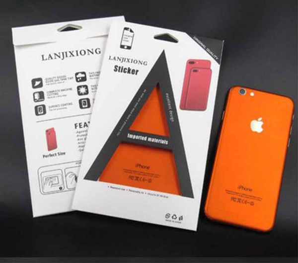 Ice Surface For iPhone 7 7 Plus Samsung s6 Red Back Film Thin Screen Protector Protective Cover Stickers Color Paster Rear Decorative Film