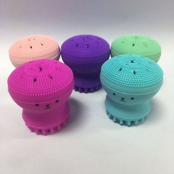 Makeup face brush cleansing Jellyfish octopus Silicone gel cleanser for foundation unicorn air brushes cleaners