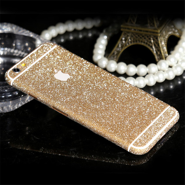 Luxury Diamond Glitter Ultra Thin Sticker For iPhone 6 6s 7 Plus 5S 5 SE Full Coverage Skin Decal Film Matte Case Cover