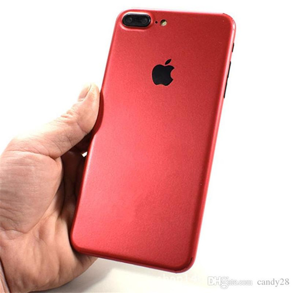 For Apple iphone7 Luxury Red Matte Metallic color Cell Phone Protector Screen Stickers skin iphone7 7plus 6 6splus 5/5S