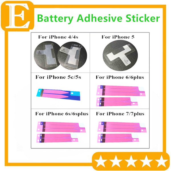 Battery Sticker Adhesive Tape Glue Strip for Back Housing Rear Heat Dissipation for iphone 4 5 5c 5s 6 6s 7G 7 Plus