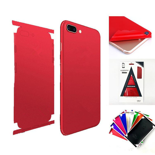 For iphone x Skins Stickers Full Body Matte Waterproof Back Screen Protector Skin Cover For iphone x 7 8 plus 6 6s plus 11 Colors