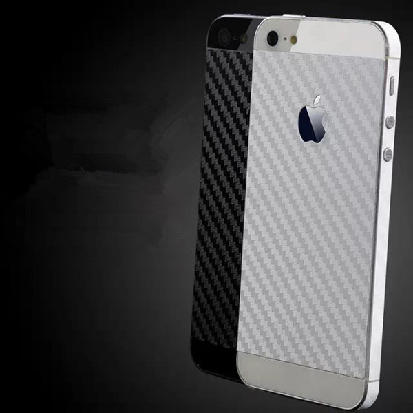 Carbon fiber backface protective film For iPhone 5S Cover back face insulation drawbench sticker protective mobile phone