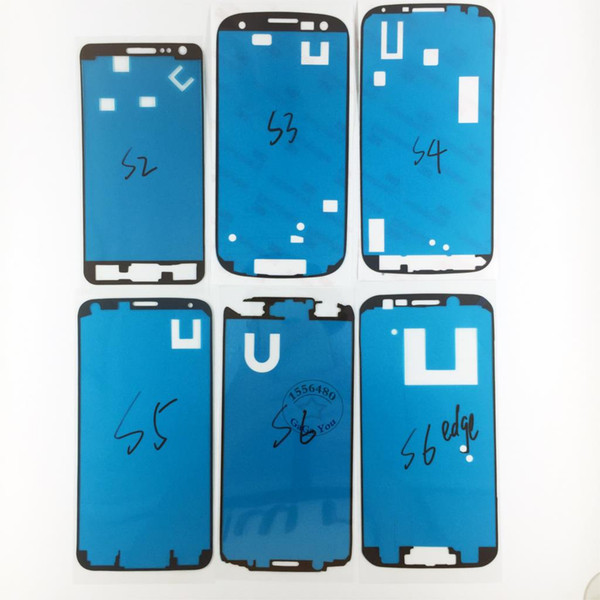 Wholesale-50 PCS/Lot Front Frame Sticker For  Galaxy S6 Edge s6 S5 S4 S4 Mini S3 S3 Mini S2 Note 4 3 2 A3 A5 A7