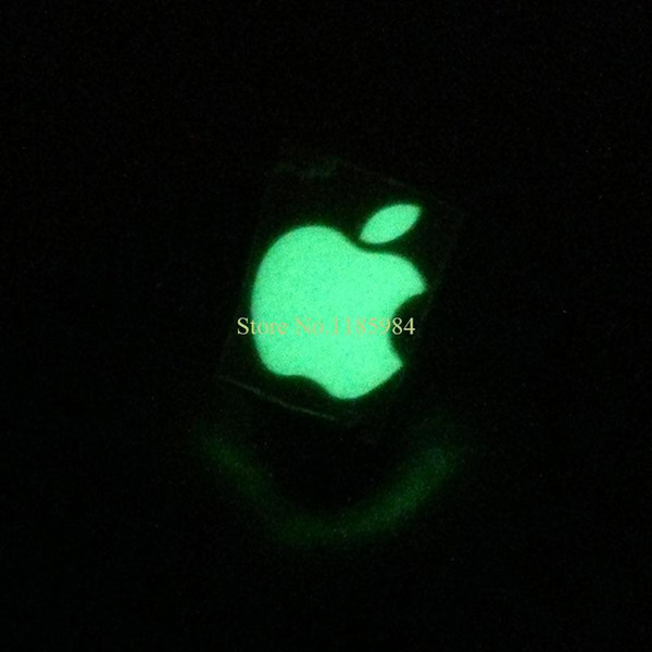 Zero Profit DIY Luminescent Logo sticker for Apple iphone 3GS/4/4S/5 green natural light luminous sticker Mobile Phone Stickers