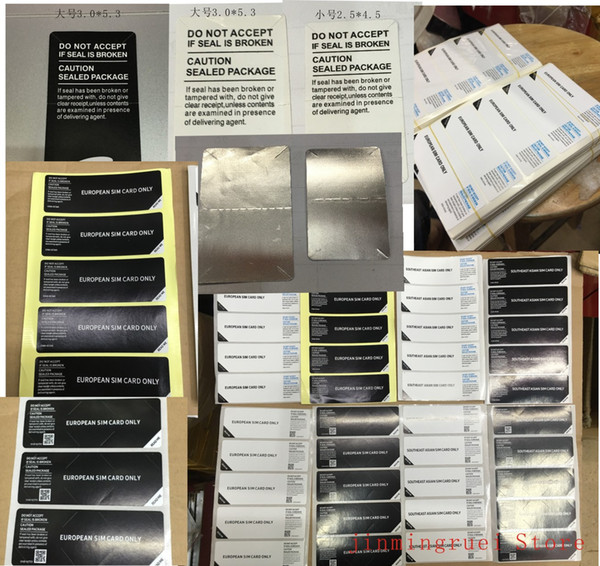 1000pcs/lot Original 4.5CM *2.5CM Seal Label Sticker For Galaxy S2 S3 S4 S5 S6 S7 S8 S10 Phone Package box sealing strip