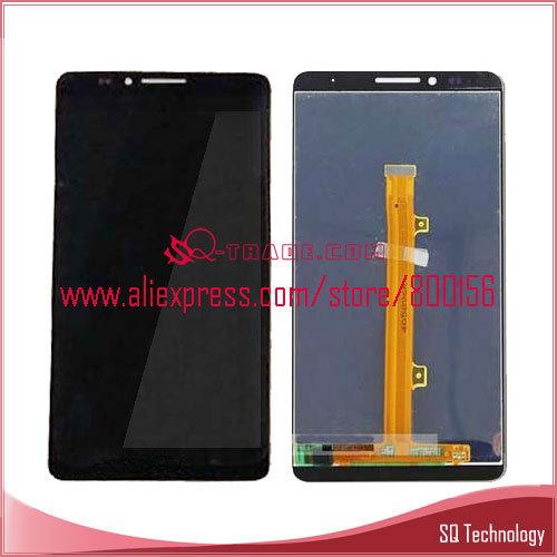 Wholesale-Black color Display LCD with Digitizer Touch Screen For Huawei Ascend Mate 7 MT7 free shipping