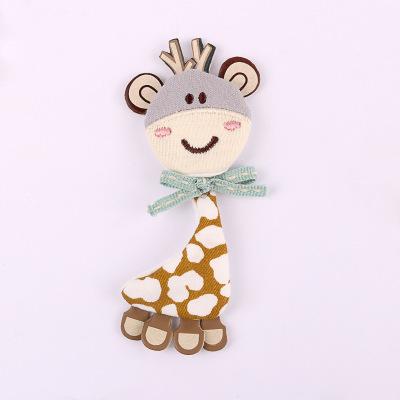 Autumn and winter cloth fleece three-dimensional cute cartoon bow deer horse accessories phone shell decorative beauty material accessories