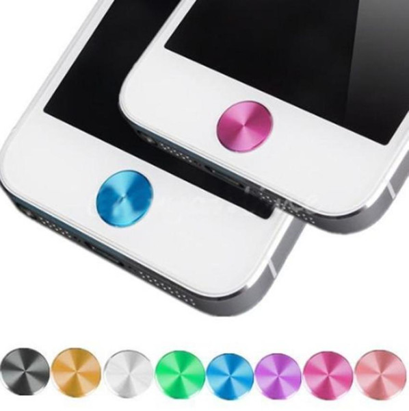 1X Aluminizing Metal Home Button Sticker Decal Multi-color for iPhone 4 4S 5 5C