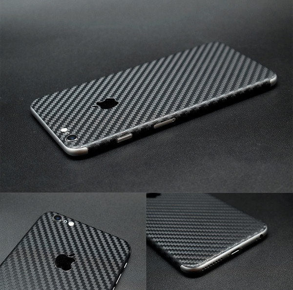 5PC/Set Carbon Fiber Skin Phone Sticker For iPhone5/6/7 Waterproof Sticker Phone Protector iPhone PVC Skin