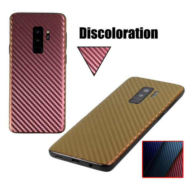 Discoloration Carbon Fiber Rear Screen Protector For Samsung S10 S10e S10+ Note9 Note8 S9 S8 S8Plus S9Plus S7 Edge Back Cover Film No Glass