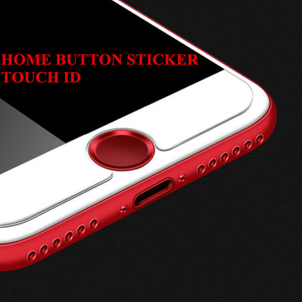 Touch ID Aluminium Alloy Home Button Stickers Fingerprint Support For iPhone 5 5S SE 5C 6 6S 6Plus 7 7Plus With Retail Packing