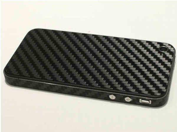 2012 Fashion Carbon Fiber Vinyl Skin Full Body Stickers cover Guard by Dhl For IPHONE 4 4G 4S