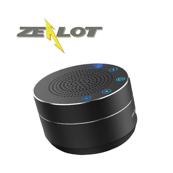 RETAIL-ZEALOT Mini Wireless Bluetooth Speaker S19 Touch Control Altavoces Altoparlante Built-inHD mic TF Card Bass Stereo 1000mAh Battery