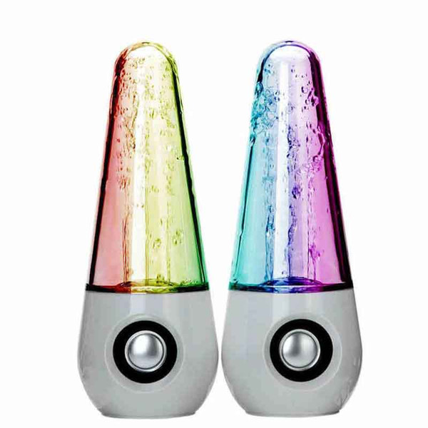 Creative Mini Colorful Lights Spray Water Dance Audio Mobile Phone Laptop Speaker Subwoofer MOQ:10pcs Free Shipping