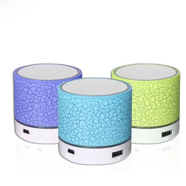 New Arrival A9 Glare Crack Bluetooth Speaker Mini Portable LED Subwoofer U Disk Insert Card Audio Universal MOQ:10pcs Free Shipping