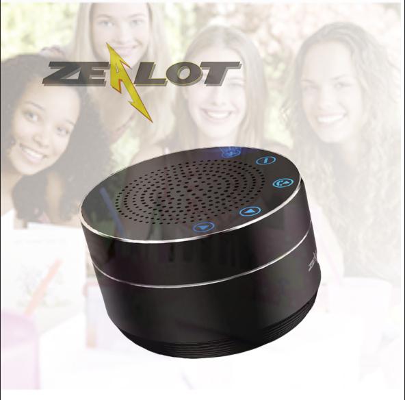 ZEALOT Mini Wireless Bluetooth Speaker S19 portable Touch Control Altavoces Altoparlante Built-inHD mic TF Card Bass Stereo 1000mAh Battery