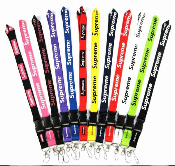 2018 New Wholesale LOVE PINK LANYARD Black/BLUE/WHITE 15 COLORS available LOVE PINK NECK STRAP FOR CELL PHONE HOT SALE STRING NECK STRAP