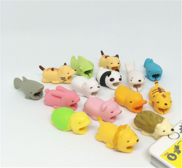 Cable Bite Charger Cable Protector Savor Cover for iphone Cute Animal Design Charging Cord Protective