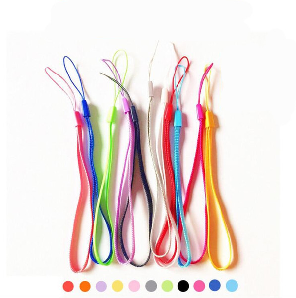 Wholesale Short Hand Wrist Mobile Phone Straps Ring Universal Phone Accessories Anti-slip Keychain Charm Cords colors